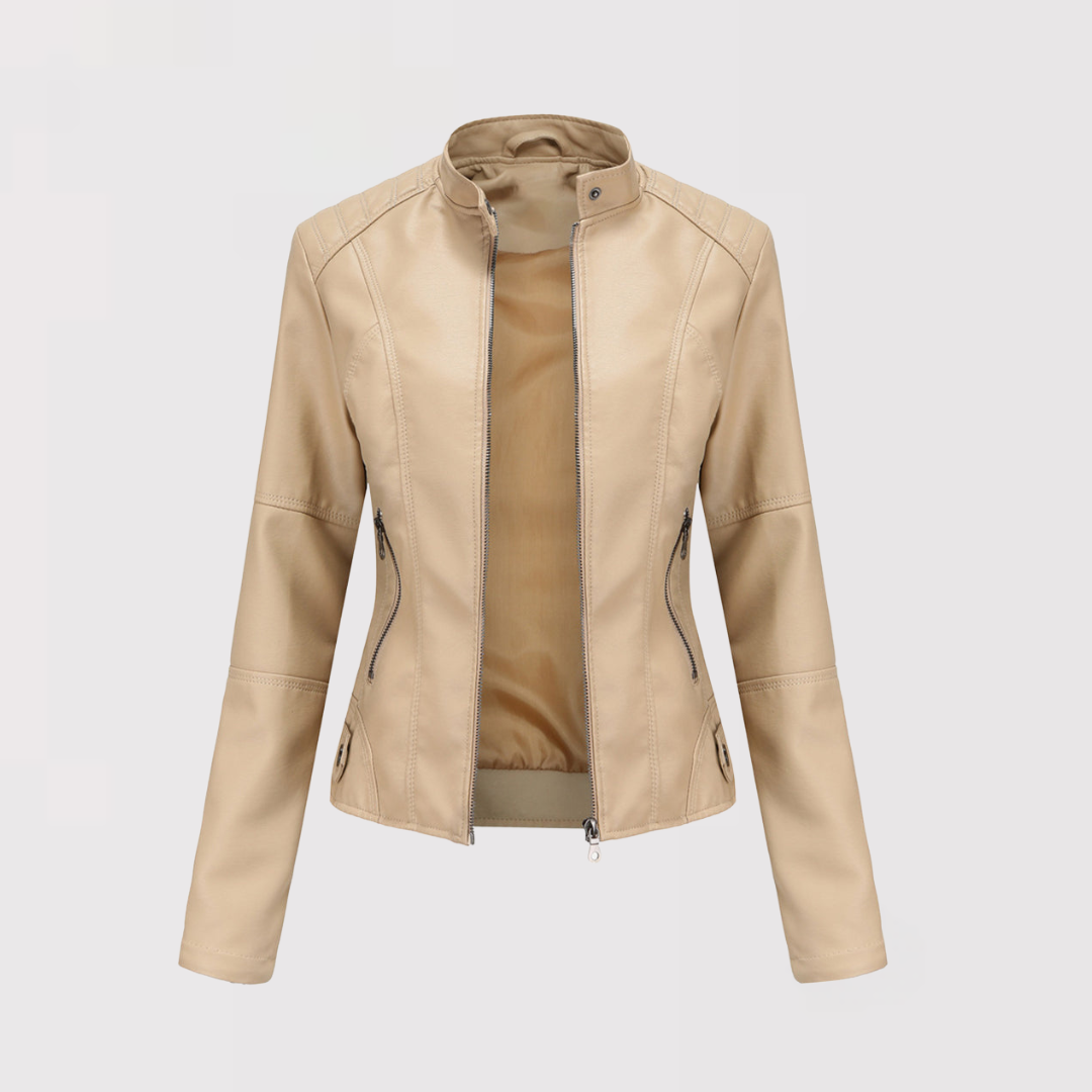 MARRY | エレガントなレザージャケット