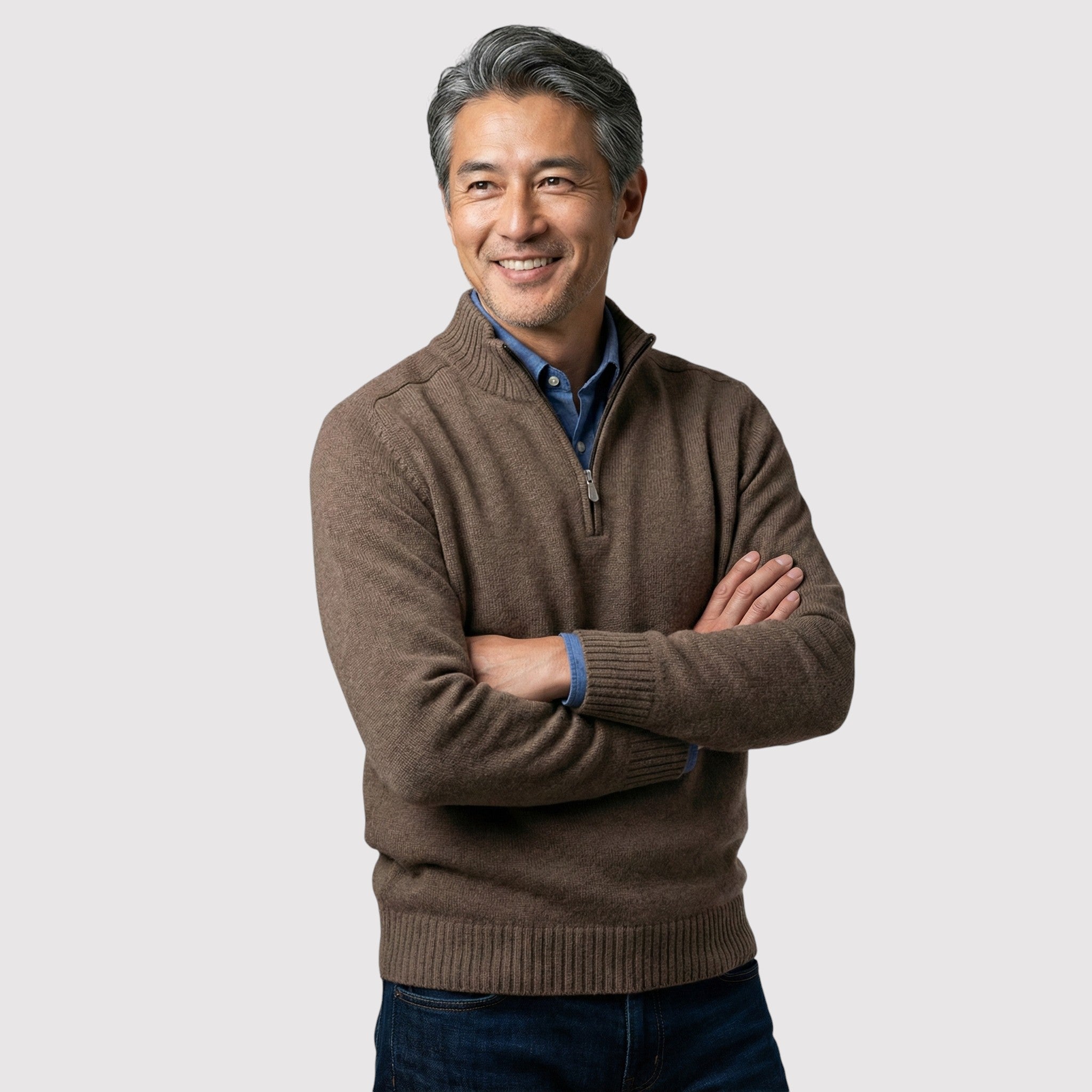 ICHIROH | プレミアム・ハーフジップ・セーター