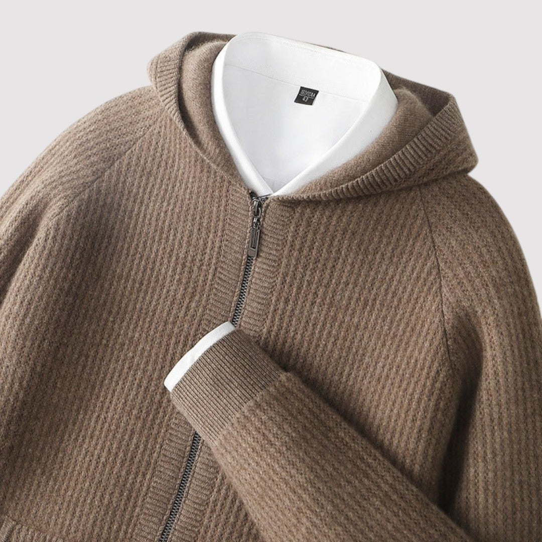 KAWAMOTO | プレミアムフード付きカーディガン