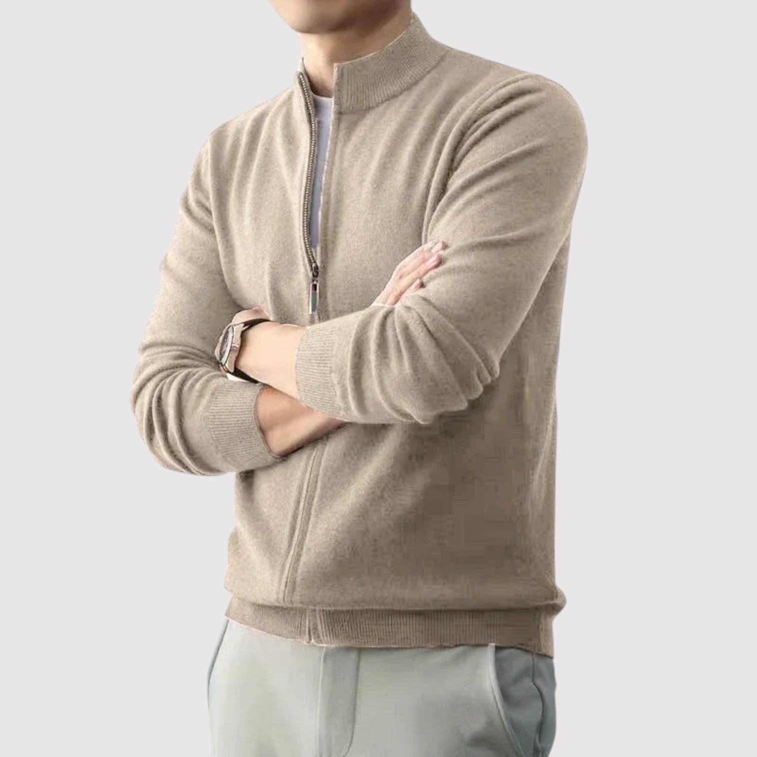 BENJIRO | プレミアムフルジップニットセーター