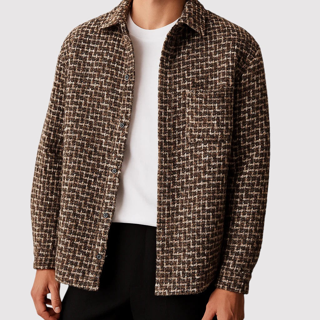 ASHIKAGU | ラグジュアリー ハウンドトゥース シャケット