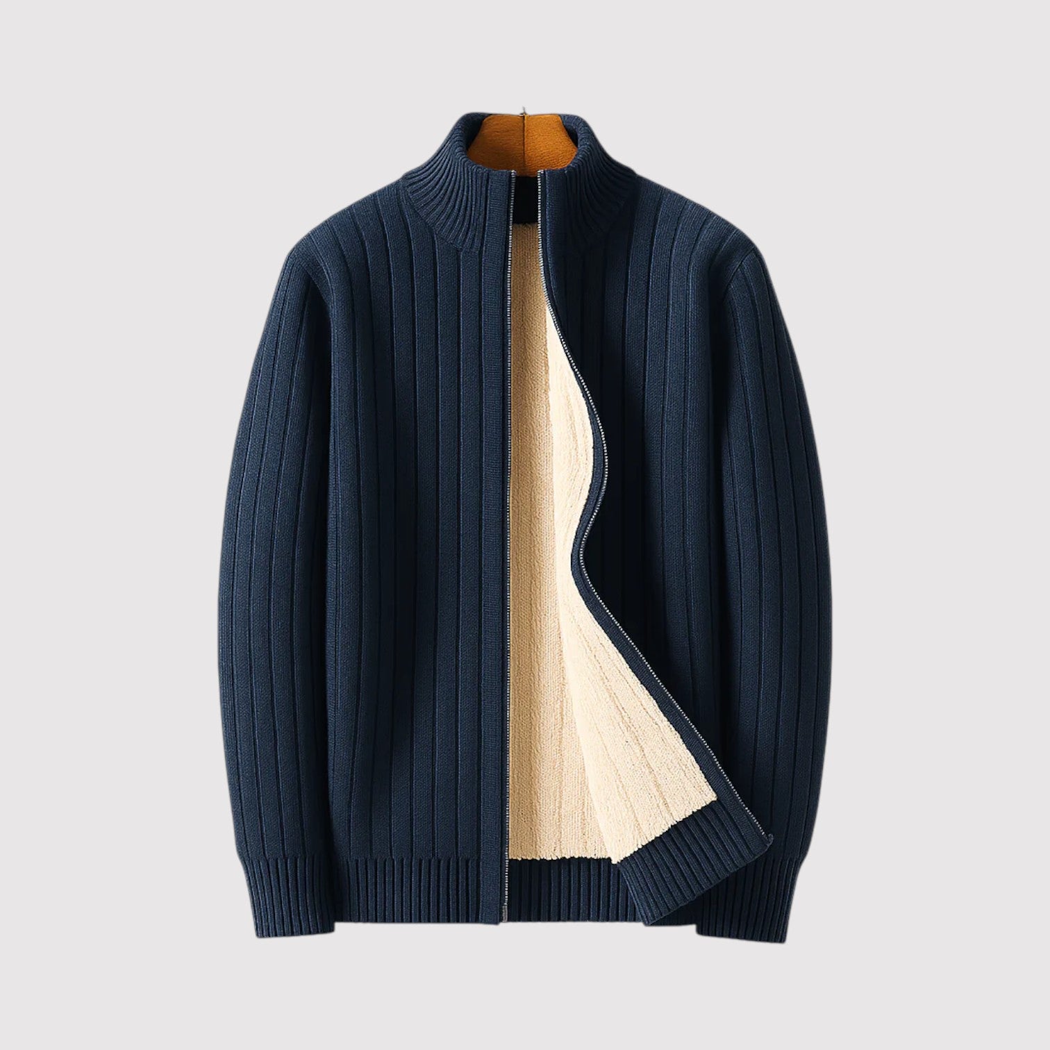 SHIBATO | プレミアム・ジップアップ・カーディガン
