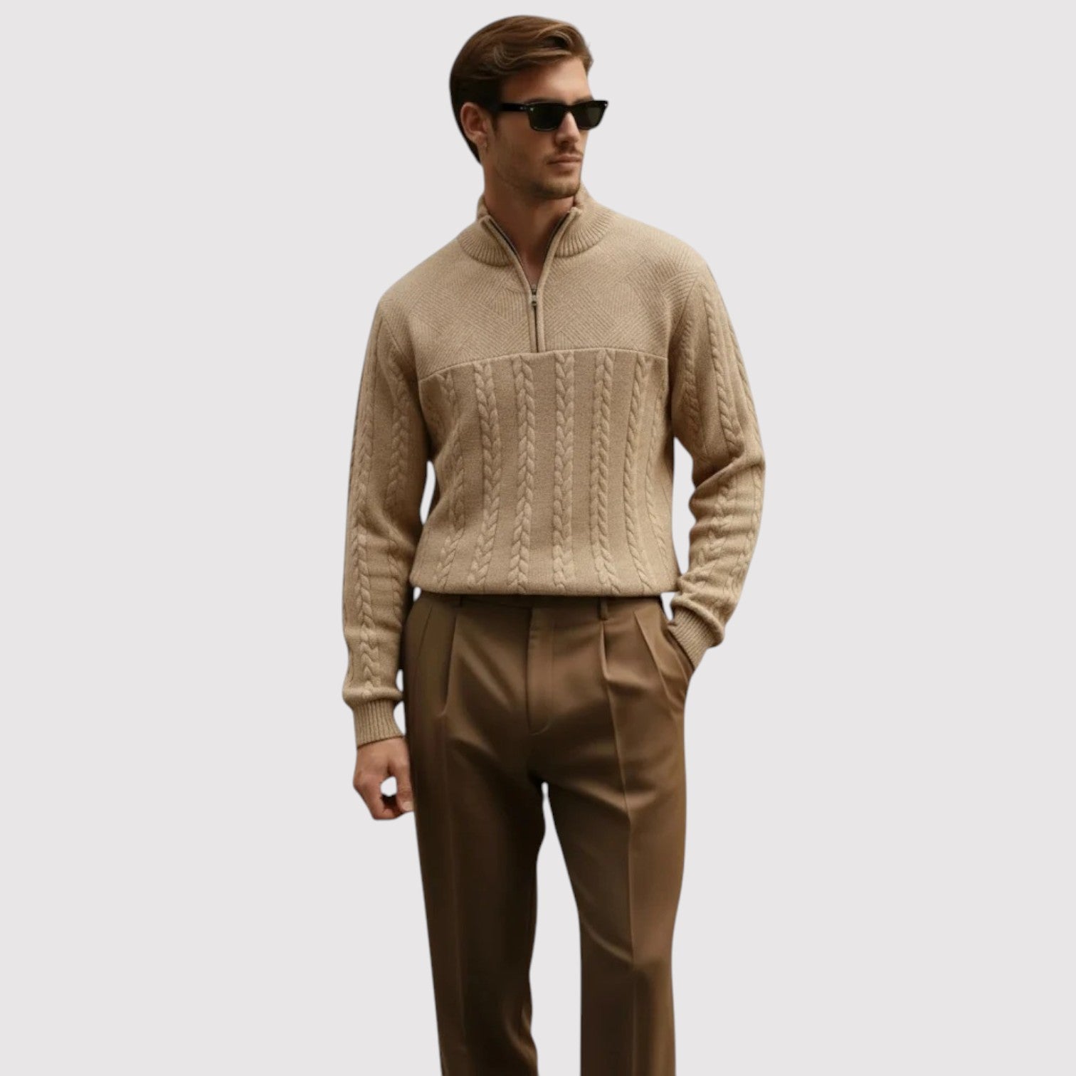 YUUSEI | プレミアム・ハーフジップ・プルオーバー