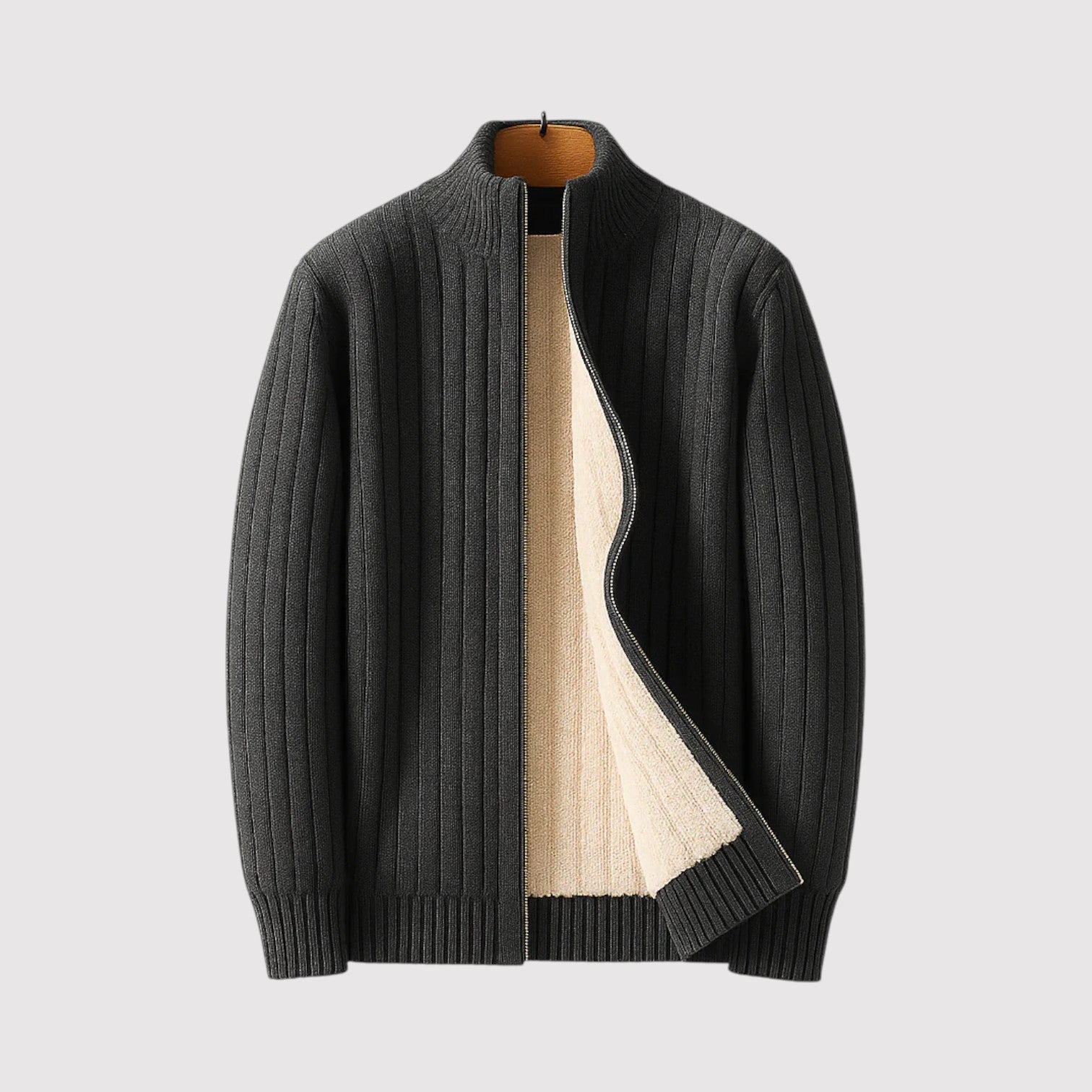 SHIBATO | プレミアム・ジップアップ・カーディガン