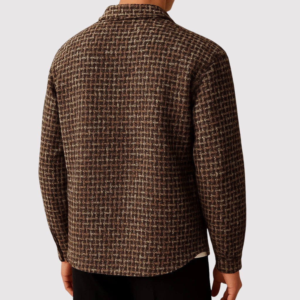 ASHIKAGU | ラグジュアリー ハウンドトゥース シャケット