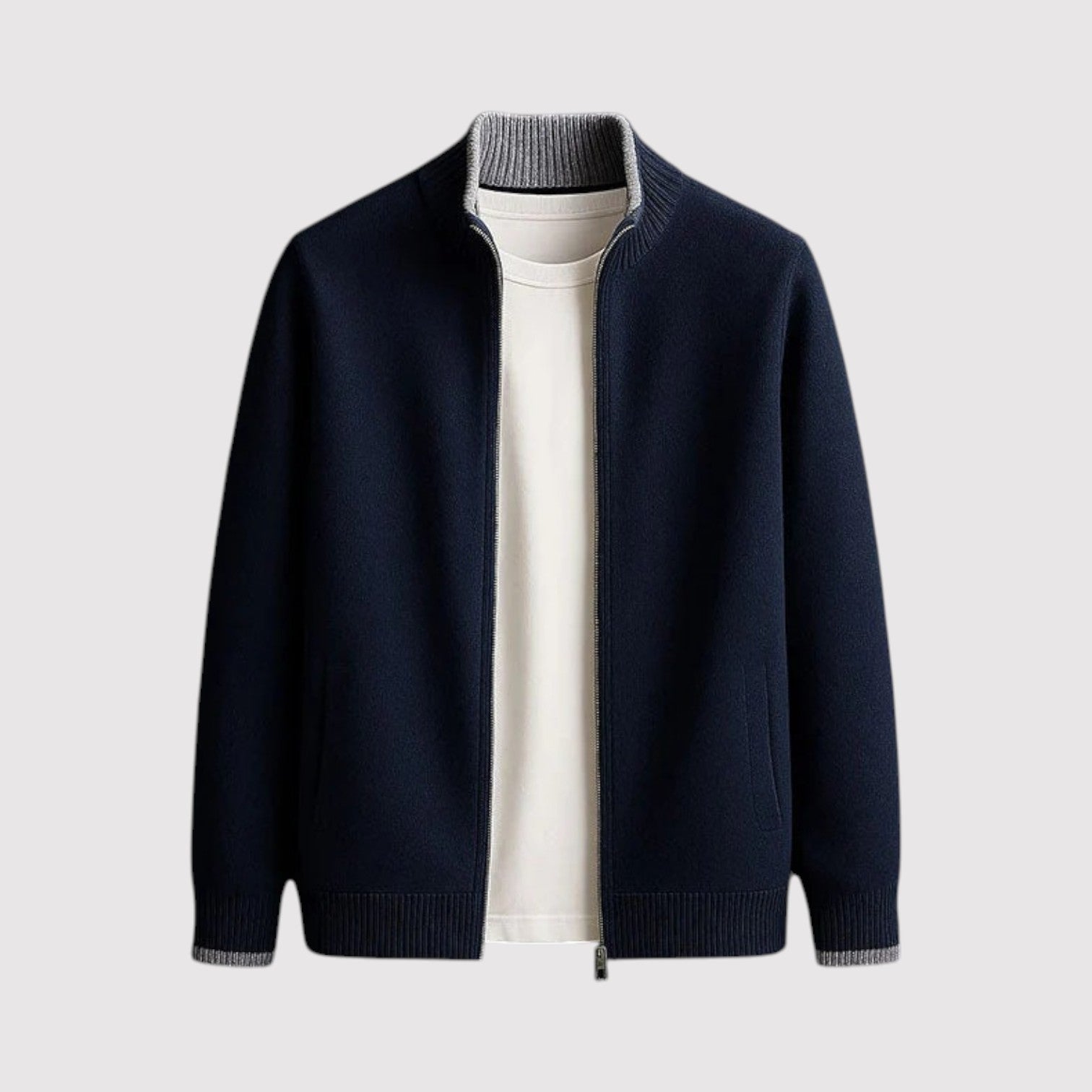 IMAMURA | プレミアム 快適なジップアップセーター