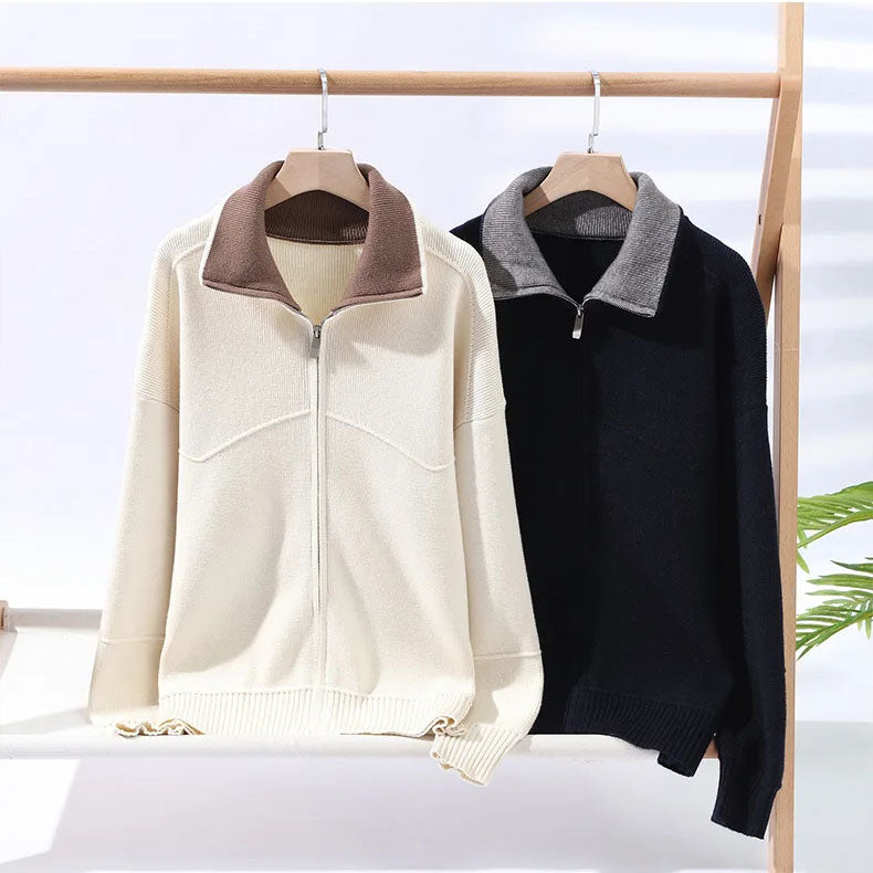 TAKESHITO | プレミアム・ニット・ジップ・ジャケット