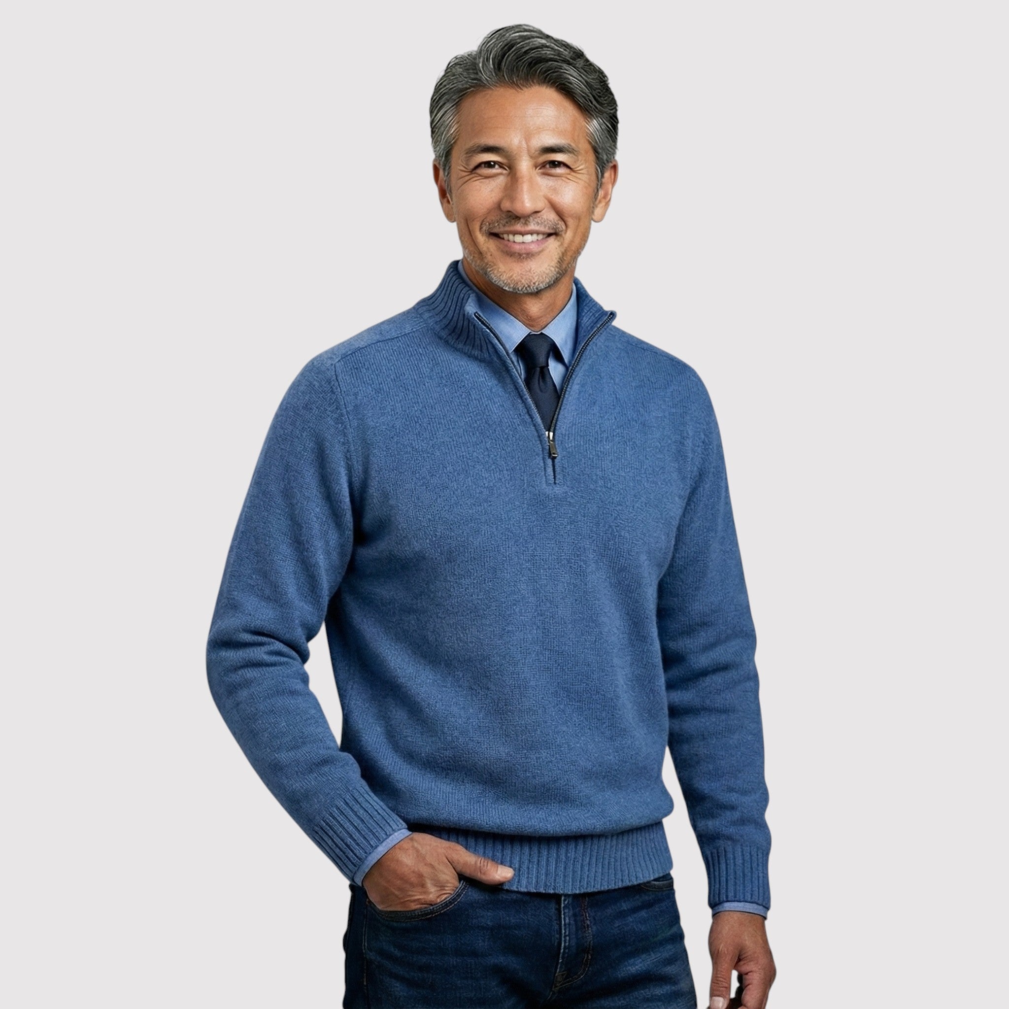 ICHIROH | プレミアム・ハーフジップ・セーター