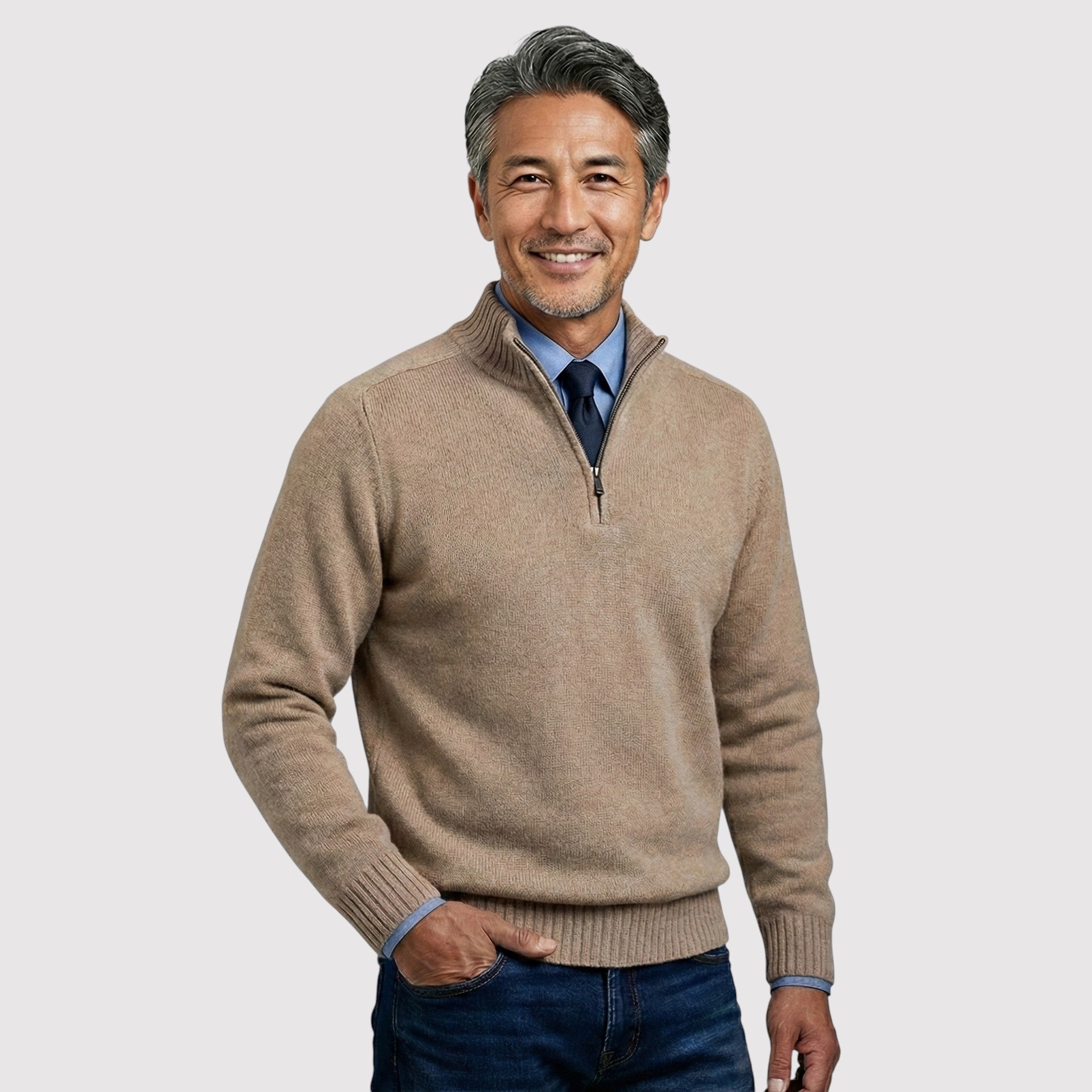 ICHIROH | プレミアム・ハーフジップ・セーター