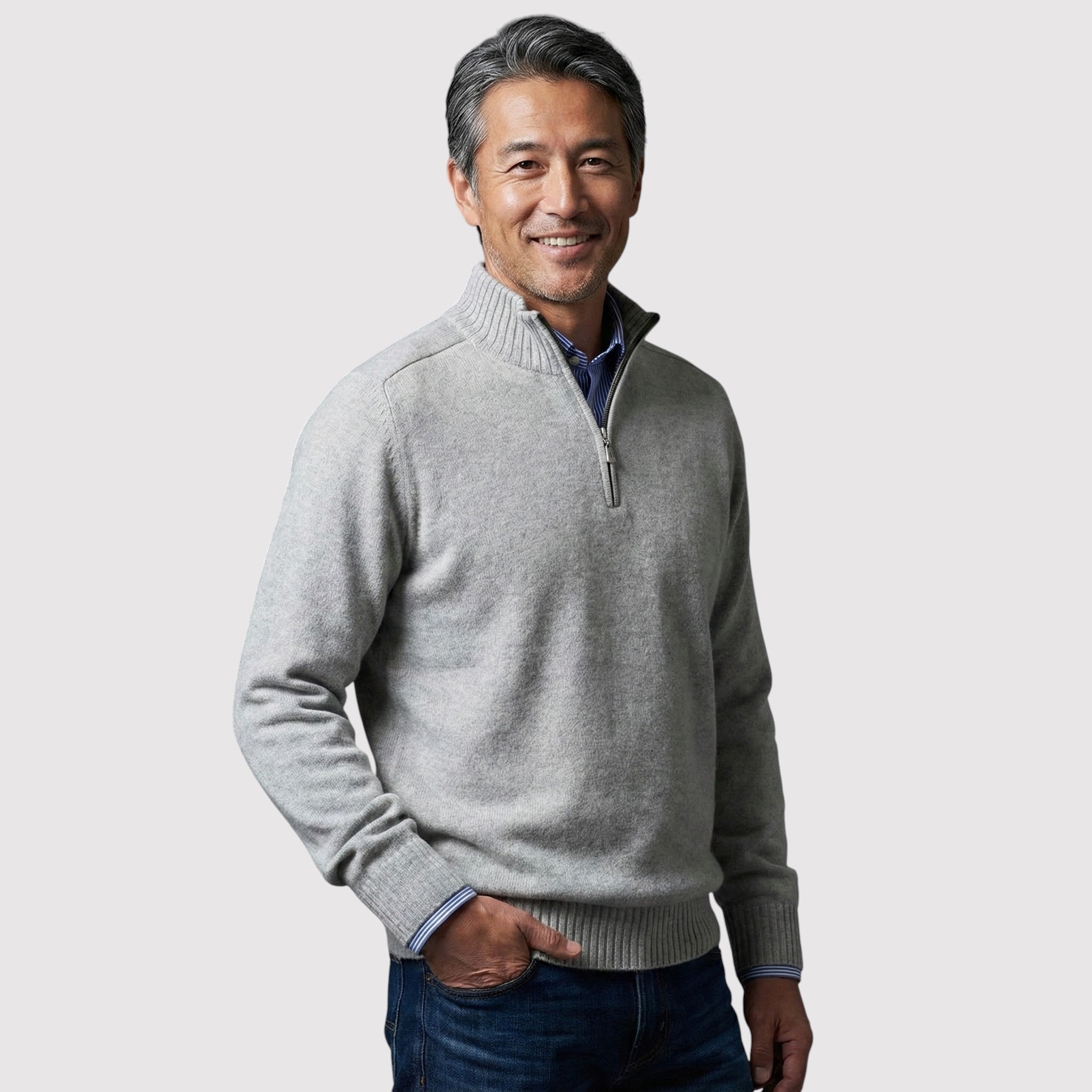 ICHIROH | プレミアム・ハーフジップ・セーター