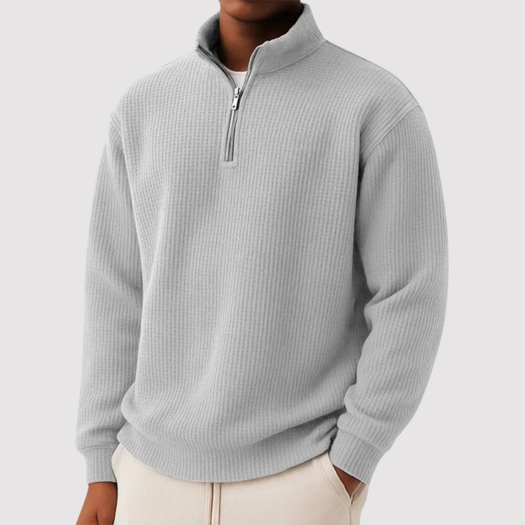 KITAMURA | プレミアム・ニット・クォーター・ジップ・セーター