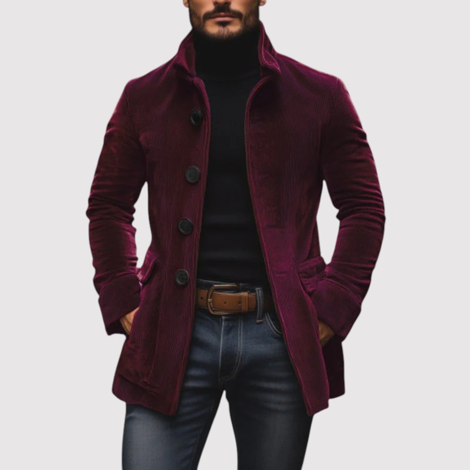 HIDEYOSHIRO | エレガントなウールのオーバーコート