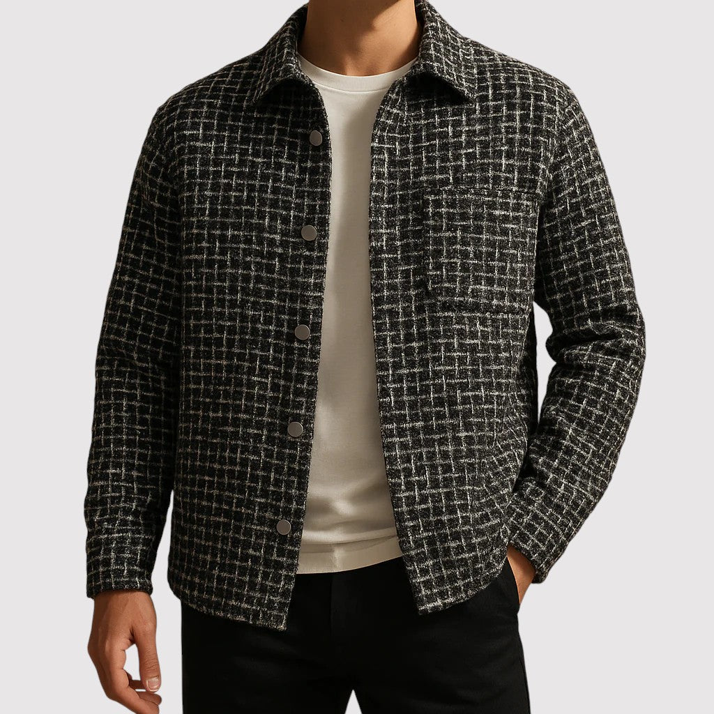 ASHIKAGU | ラグジュアリー ハウンドトゥース シャケット