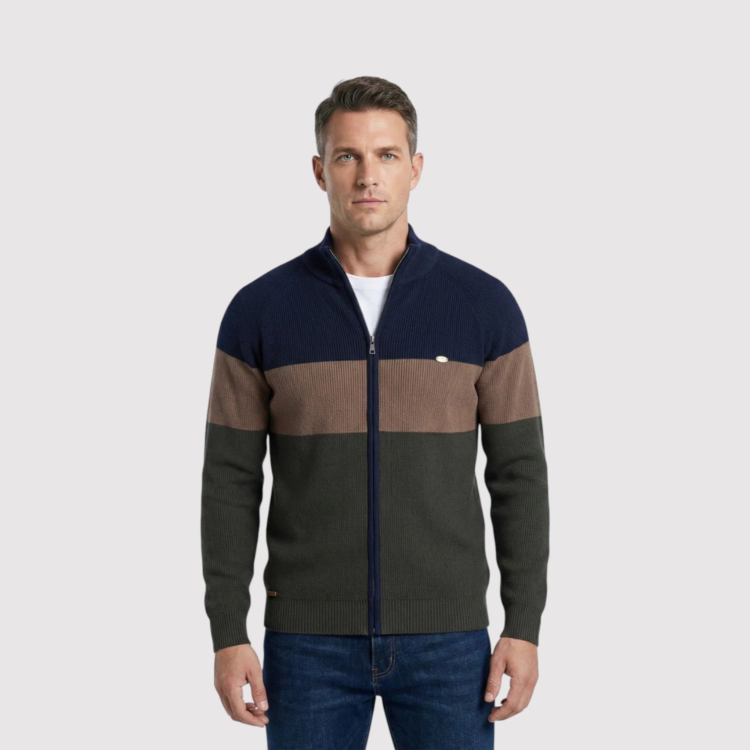 FUKUSHIMATO | プレミアム ジップ カーディガン