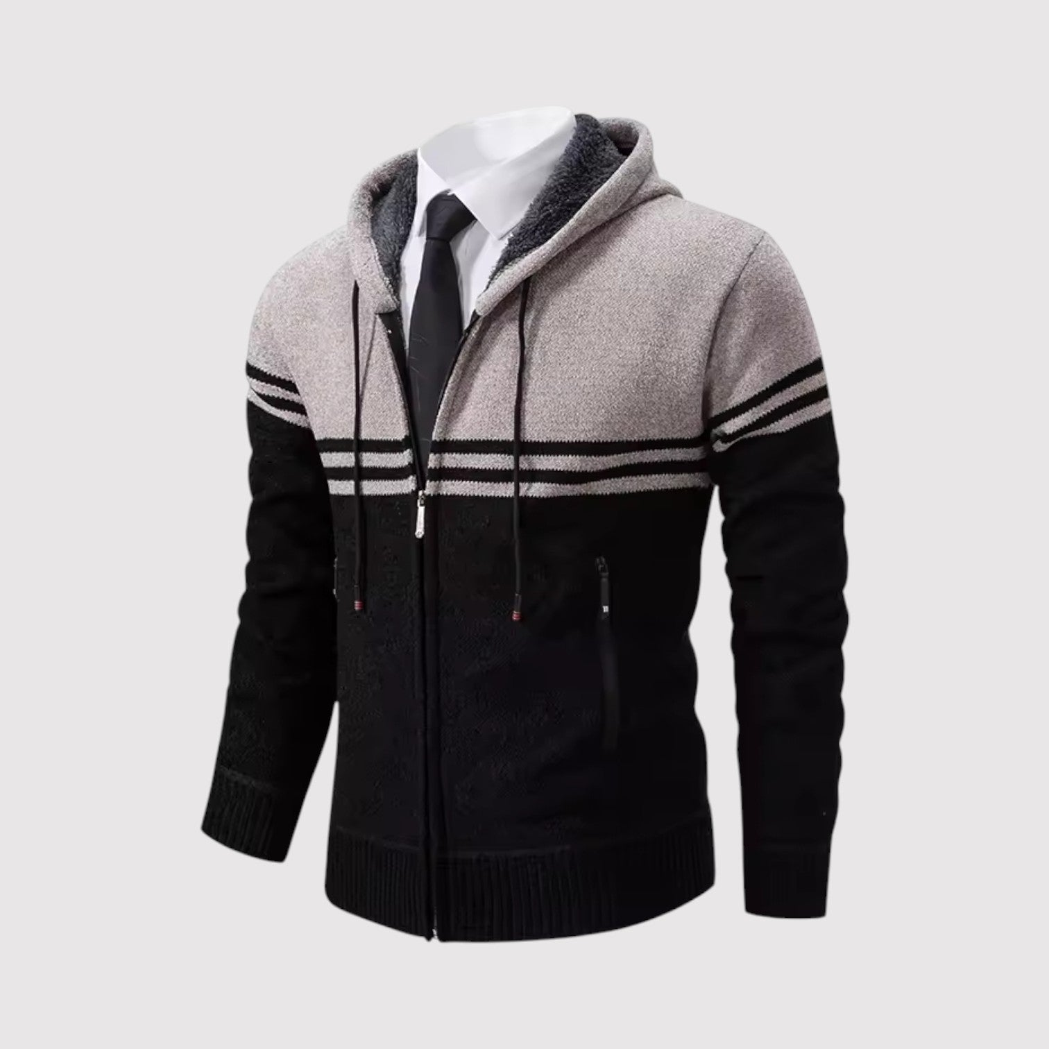 SHURIKEN | プレミアム・ボーダー・ジップ・セーター