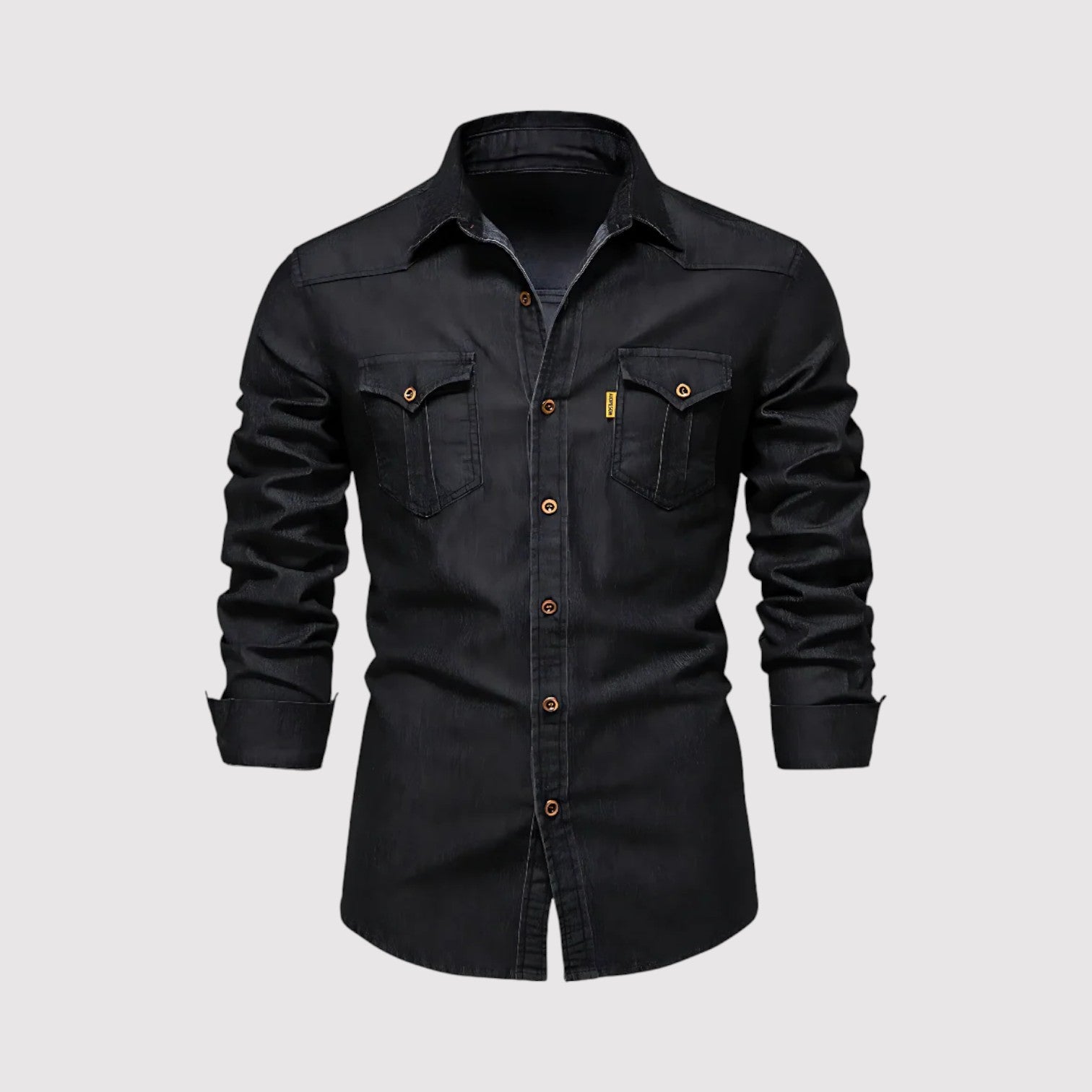 KAJIWARO | プレミアム・コットン・デニム・シャツ