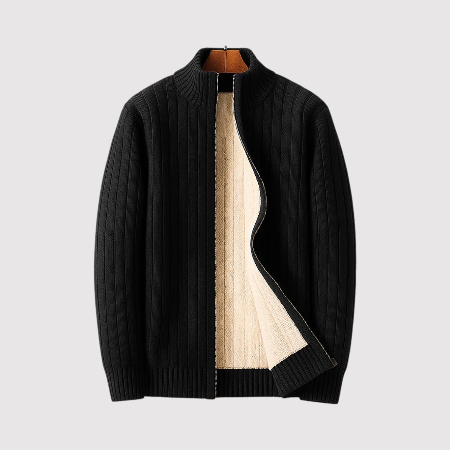 SHIBATO | プレミアム・ジップアップ・カーディガン