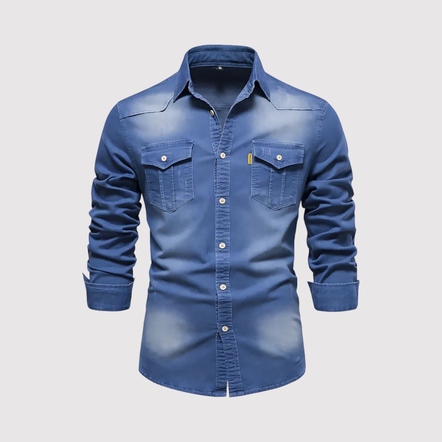 KAJIWARO | プレミアム・コットン・デニム・シャツ